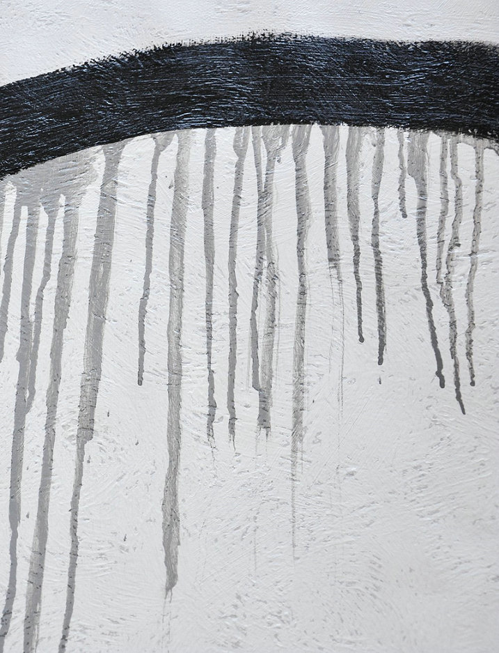 Large Abstract Art Handmade Painting,Hand-Painted Black,Modern Art Abstract Painting